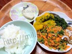 2018年7月7日、夕食