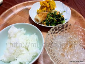 2018年7月22日、夕食